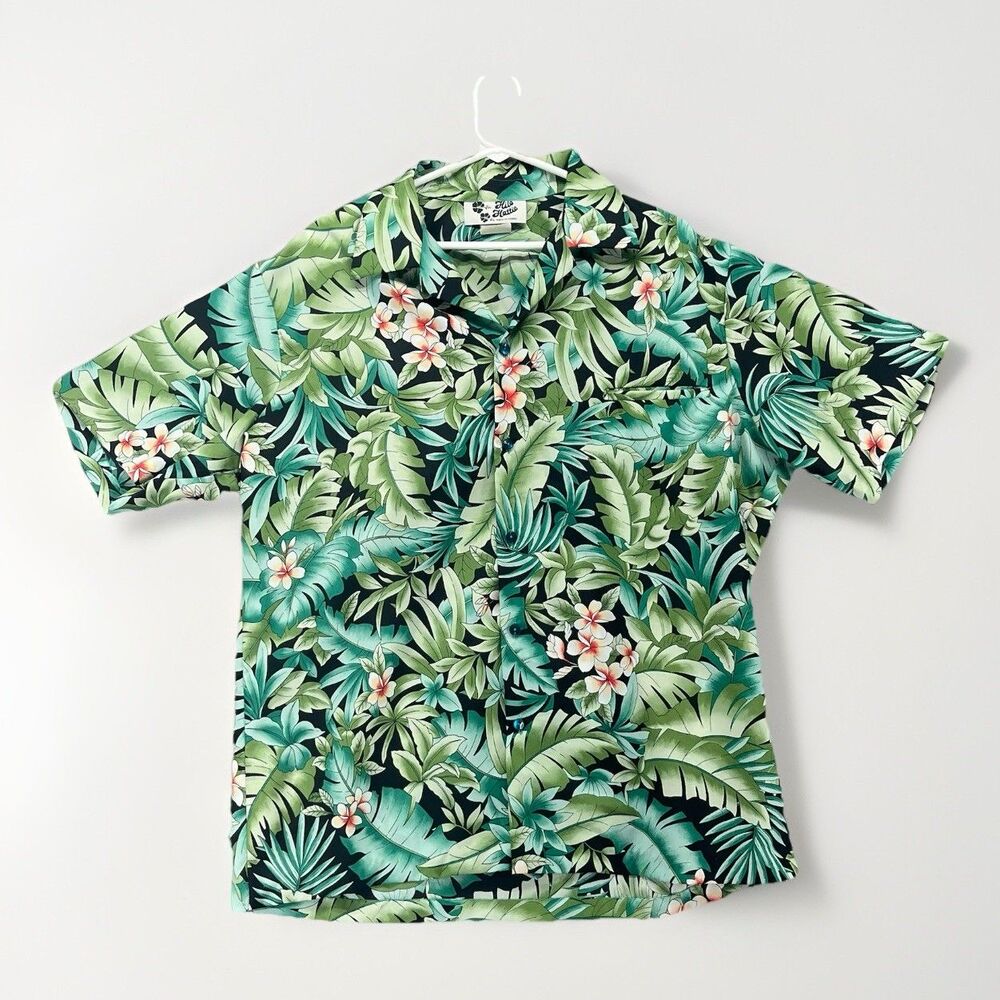 Hilo Hattie The Hawaiian Original Shirt Multicolor Floral Aloha Large‎ Leaves